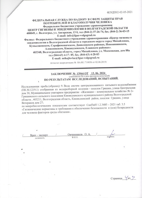 Исследования воды 8